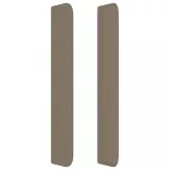 tópszínű szövet fejtámla szárnyakkal 147x16x118/128 cm