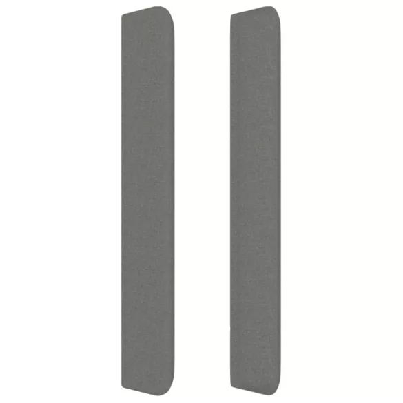 sötétszürke szövet fejtámla szárnyakkal 183x16x118/128 cm