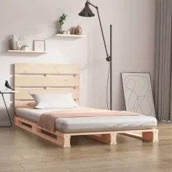 tömör fenyőfa ágy matrac nélkül 75 x 190 cm