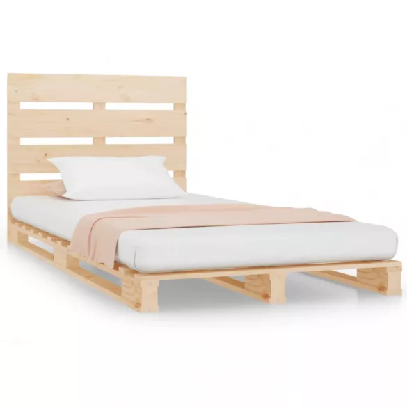 tömör fenyőfa ágy matrac nélkül 75 x 190 cm