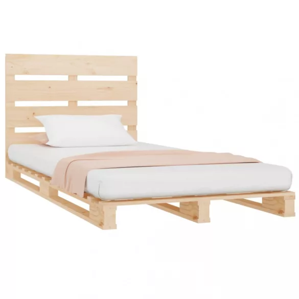 tömör fenyőfa ágy matrac nélkül 75 x 190 cm