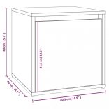 füstös tölgy színű szerelt fa előszobai bútorszett