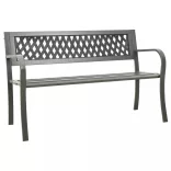 szürke kerti acélpad 125 cm