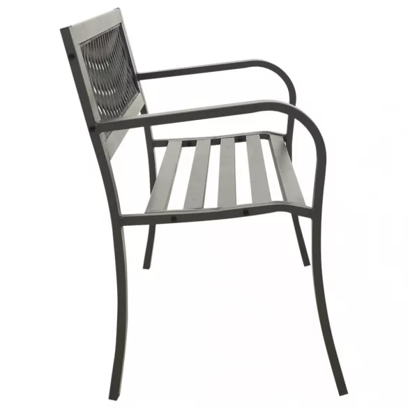 szürke kerti acélpad 125 cm