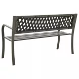 szürke kerti acélpad 125 cm