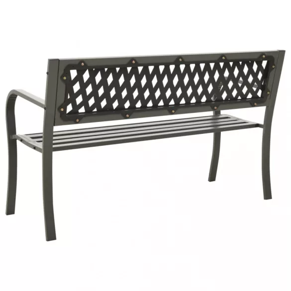 szürke kerti acélpad 125 cm