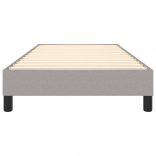 világosszürke szövet rugós ágykeret 80x200 cm