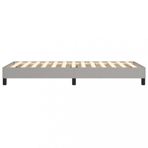 világosszürke szövet rugós ágykeret 80x200 cm