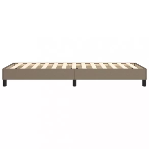 tópszínű szövet rugós ágykeret 90x200 cm