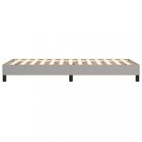 világosszürke szövet rugós ágykeret 100x200 cm