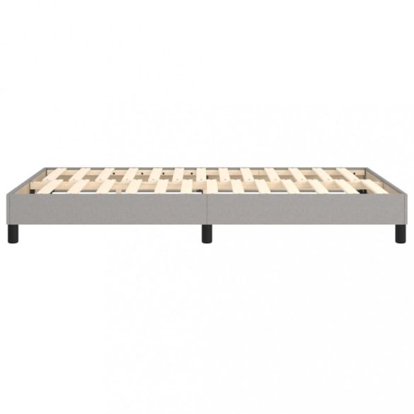 világosszürke szövet rugós ágykeret 120x200 cm