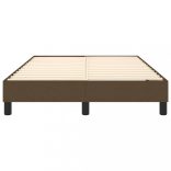 sötétbarna szövet rugós ágykeret 120x200 cm