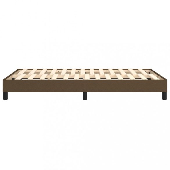 sötétbarna szövet rugós ágykeret 120x200 cm