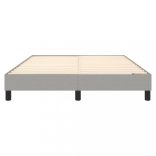 világosszürke szövet rugós ágykeret 140 x 190 cm