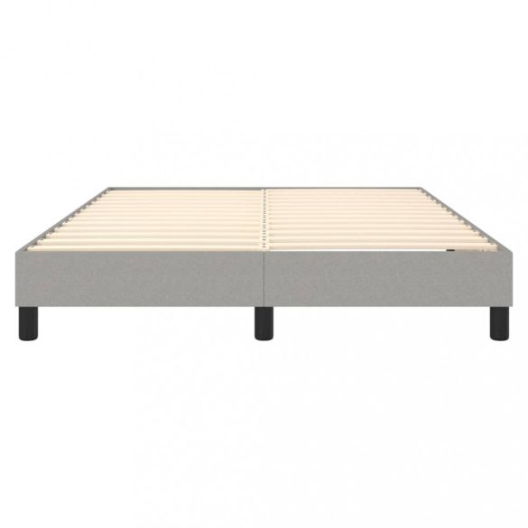 világosszürke szövet rugós ágykeret 140 x 190 cm