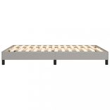 világosszürke szövet rugós ágykeret 140 x 190 cm