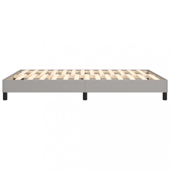 világosszürke szövet rugós ágykeret 140 x 190 cm