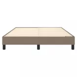 tópszínű szövet rugós ágykeret 140 x 190 cm