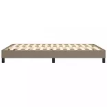 tópszínű szövet rugós ágykeret 140 x 190 cm