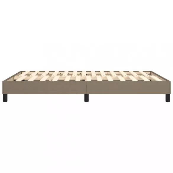 tópszínű szövet rugós ágykeret 140 x 200 cm