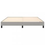 világosszürke szövet rugós ágykeret 160 x 200 cm