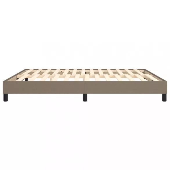 tópszínű szövet rugós ágykeret 160 x 200 cm