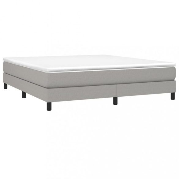 világosszürke szövet rugós ágykeret 180 x 200 cm