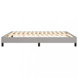 világosszürke szövet rugós ágykeret 180 x 200 cm