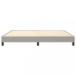 világosszürke szövet rugós ágykeret 200 x 200 cm