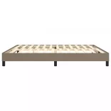 tópszínű szövet rugós ágykeret 200 x 200 cm