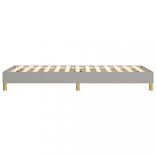 világosszürke szövet rugós ágykeret 80x200 cm