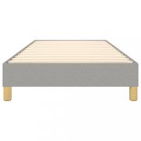 világosszürke szövet rugós ágykeret 90x190 cm