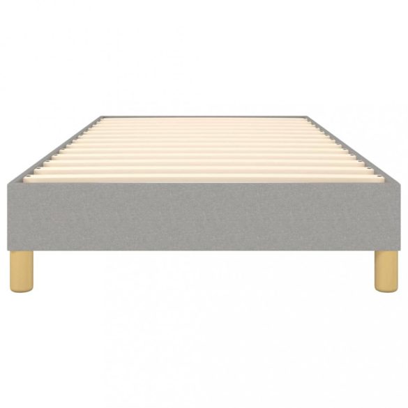 világosszürke szövet rugós ágykeret 90x200 cm