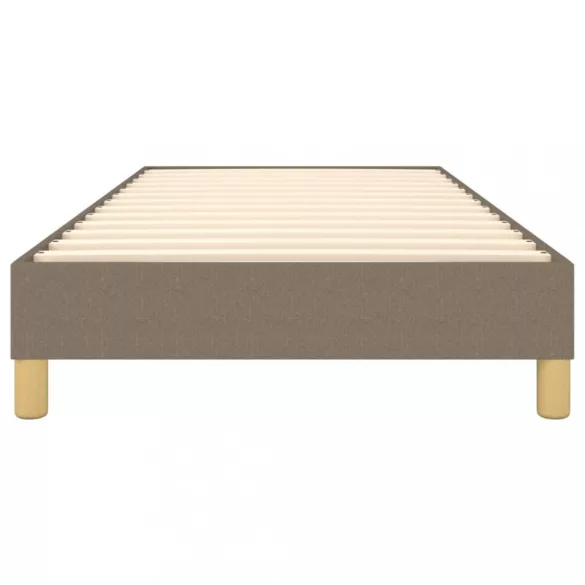 tópszínű szövet rugós ágykeret 90x200 cm