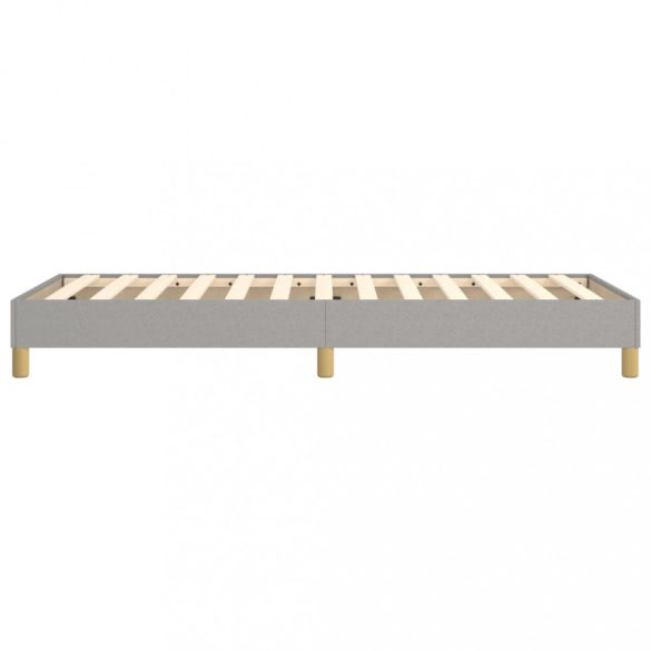 világosszürke szövet rugós ágykeret 100x200 cm