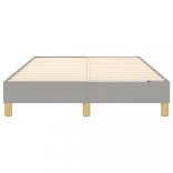 világosszürke szövet rugós ágykeret 120x200 cm