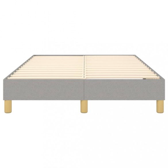 világosszürke szövet rugós ágykeret 120x200 cm