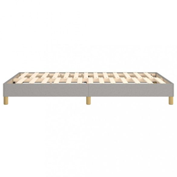 világosszürke szövet rugós ágykeret 120x200 cm