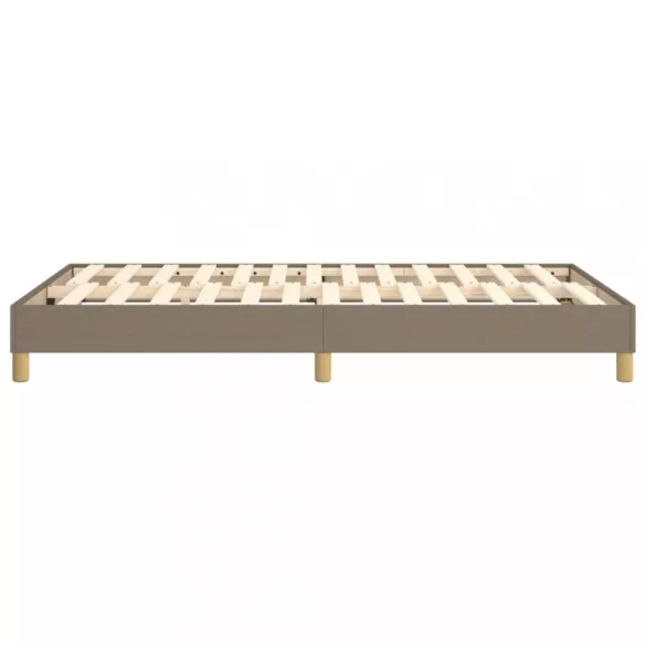 tópszínű szövet rugós ágykeret 120x200 cm