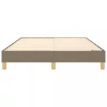 tópszínű szövet rugós ágykeret 140 x 190 cm