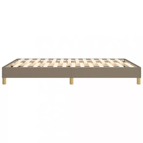 tópszínű szövet rugós ágykeret 140 x 200 cm