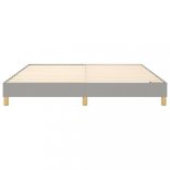 világosszürke szövet rugós ágykeret 160 x 200 cm