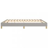 világosszürke szövet rugós ágykeret 160 x 200 cm