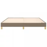 tópszínű szövet rugós ágykeret 160 x 200 cm