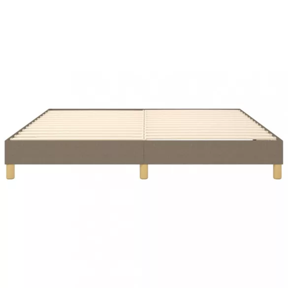 tópszínű szövet rugós ágykeret 160 x 200 cm