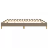 tópszínű szövet rugós ágykeret 160 x 200 cm