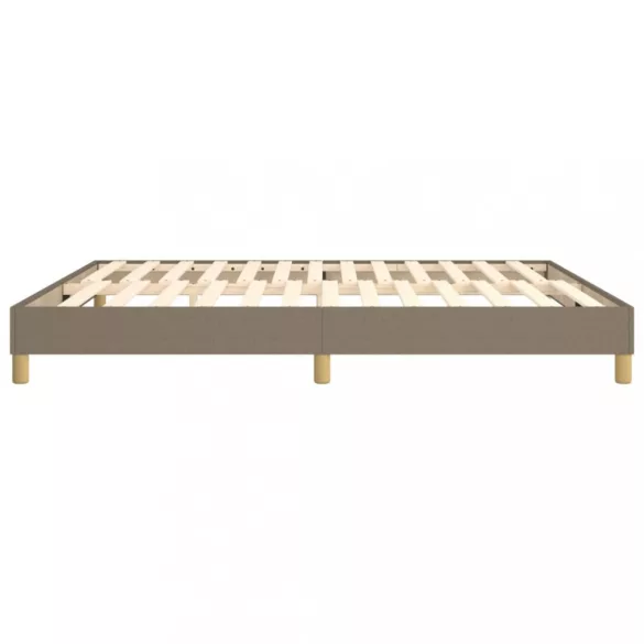 tópszínű szövet rugós ágykeret 160 x 200 cm