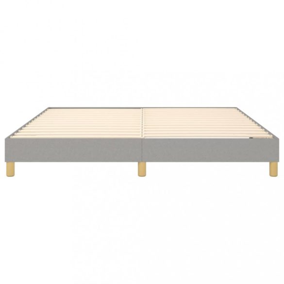 világosszürke szövet rugós ágykeret 180 x 200 cm