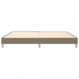 tópszínű szövet rugós ágykeret 200 x 200 cm