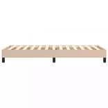 cappuccino színű műbőr rugós ágykeret 90 x 200 cm